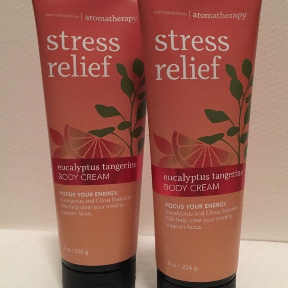Aromatherapy Bath Body Works 2 EUCALYPTUS TANGERINE Body Cream